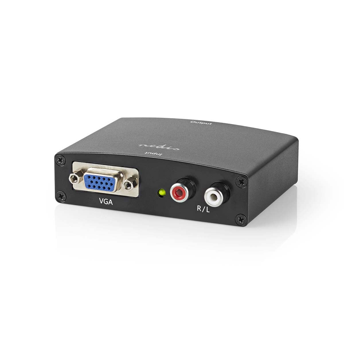 Convertisseur HDMI T - VGA Female / 2X RCA Femelle - Sortie HDMIT - 1 Voie - 1080p - 1,65 Gbps - Aluminium - Anthracite