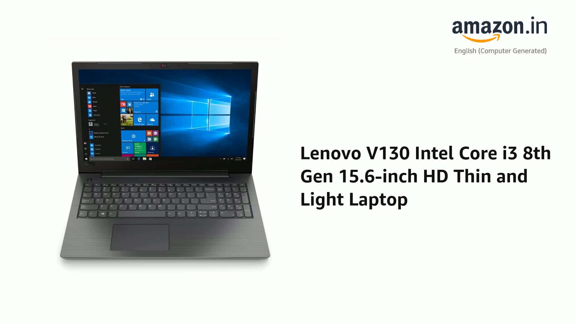 Amazon.in: Buy Lenovo V130 Intel Core i3 8th Gen 15.6-inch HD Thin