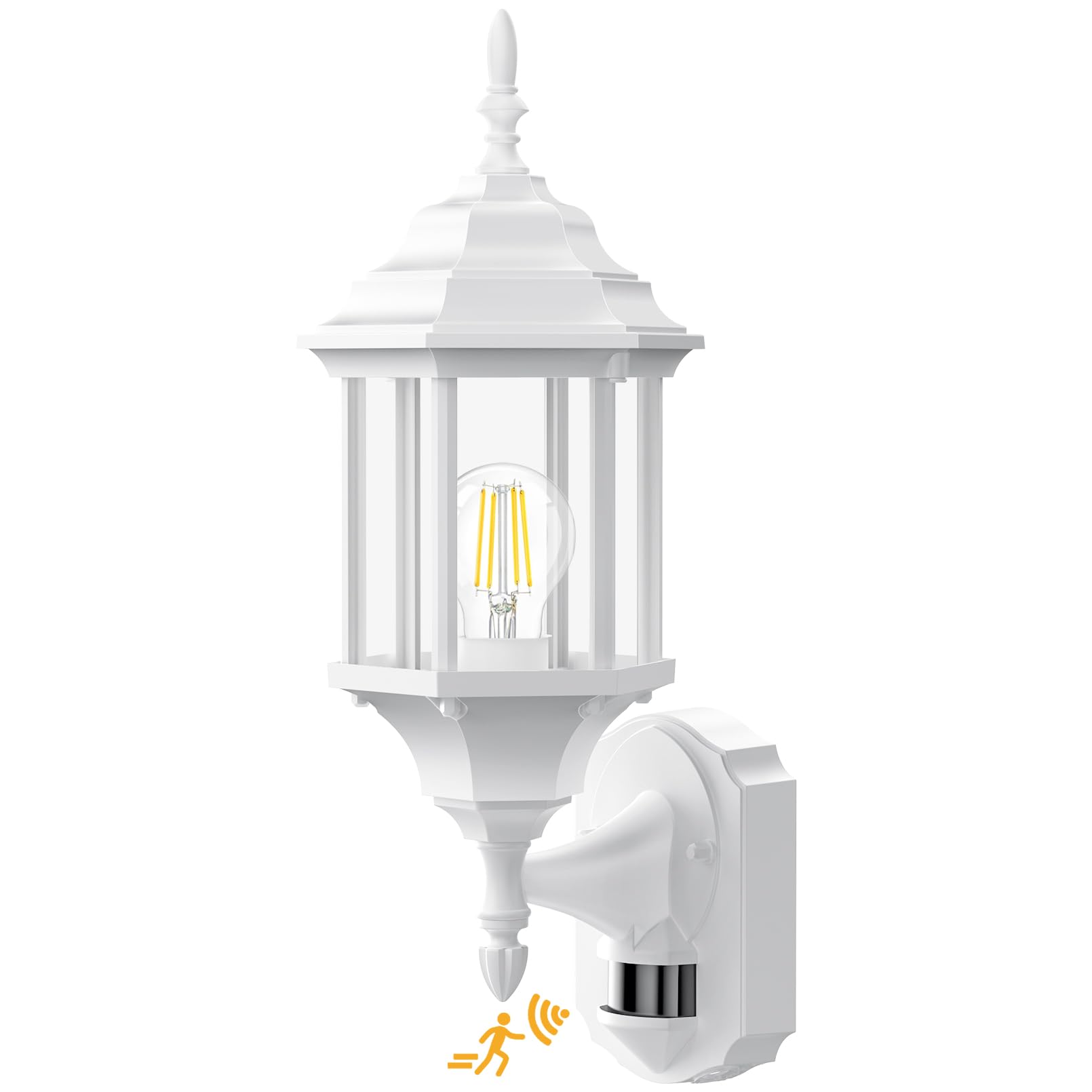 Redluck Motion Sensor Outdoor Lights, 16 inch Dusk to Dawn Outside Porch Lights, Waterproof Anti-Rust Aluminum Outdoor Wall Lights Exterior Lighting