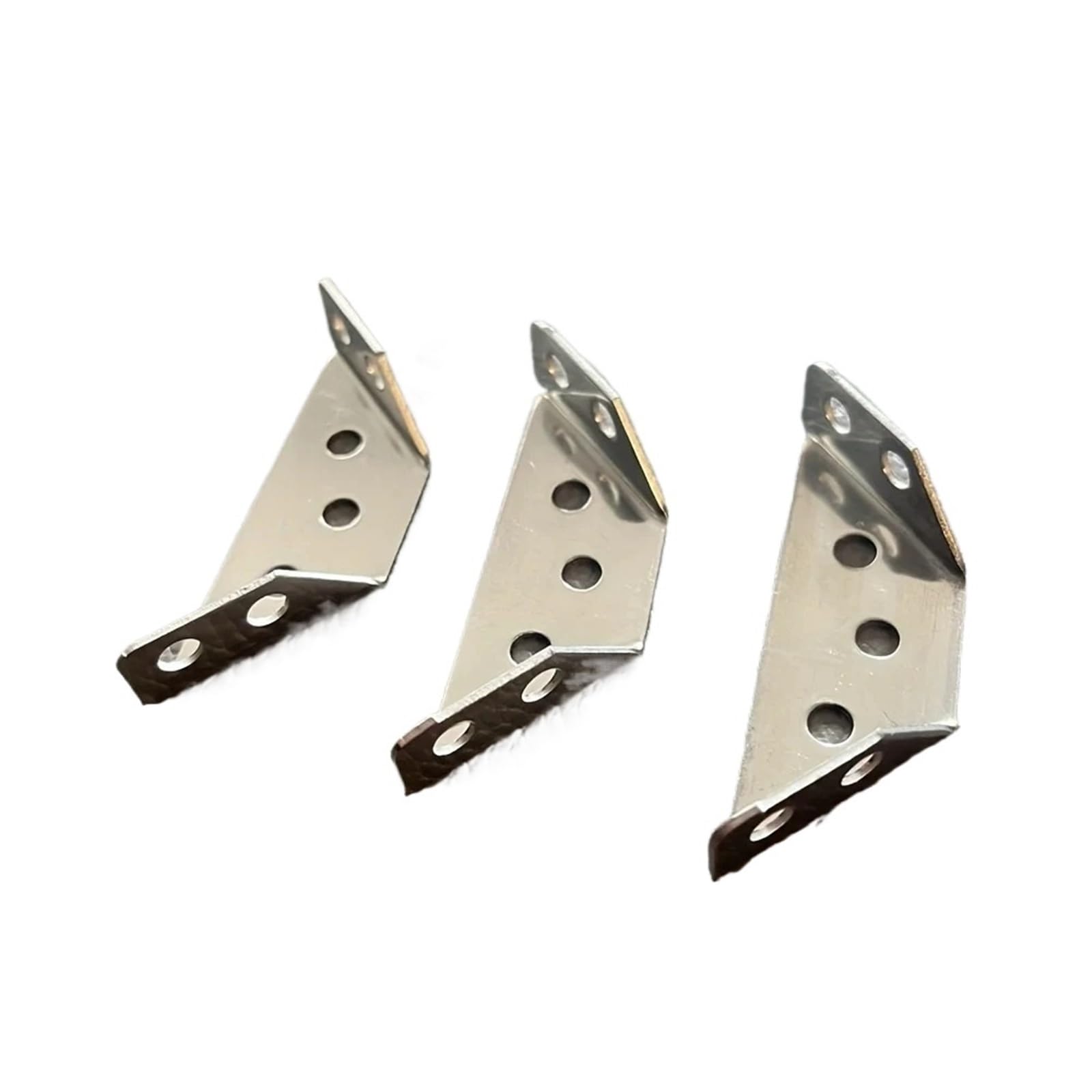 Furniture Corner Connector 10/20/40/50pcs Thickened Stainless Steel Angle Code 90 Degrees Right Fixed Bracket Furniture Connectors(40PCS)
