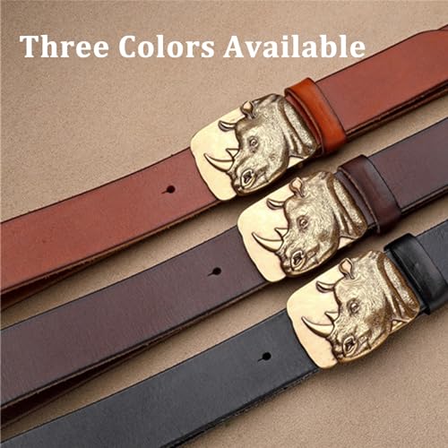 Western Cowboy Leather Belts for Men Women, Engraved Buckle Belt for Jeans, Cowhide Country Belt Gifts4