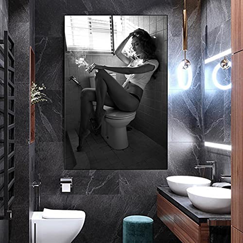 Peinture moderne sexy femme au format poster sans cadre 70x100cm