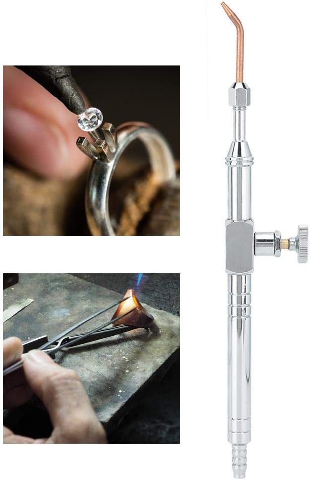 Jewelry Welding Torch Kit, Water Oxygen Mini Torch Soldering Jewelry Soldering Torch with 4 Tips for Jewelry Making Processing