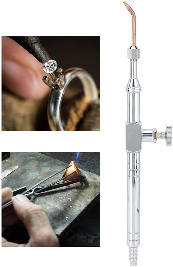 Jewelry Welding Torch Kit, Water Oxygen Mini Torch Soldering Jewelry Soldering Torch with 4 Tips for Jewelry Making Processing