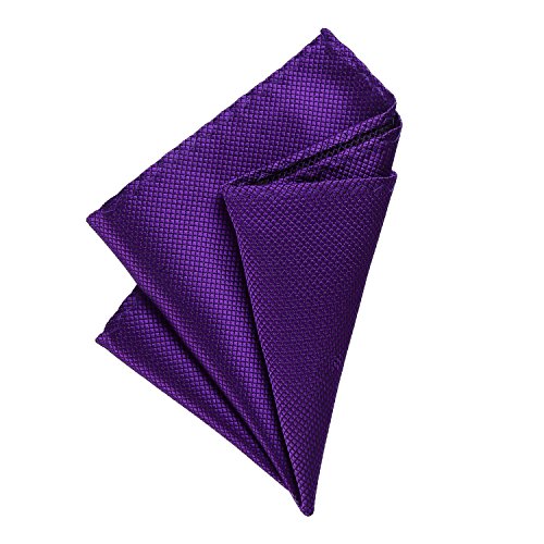 DonDon Pochette de costume homme mouchoir 21 x 21 cm pour des occasions festives - violet