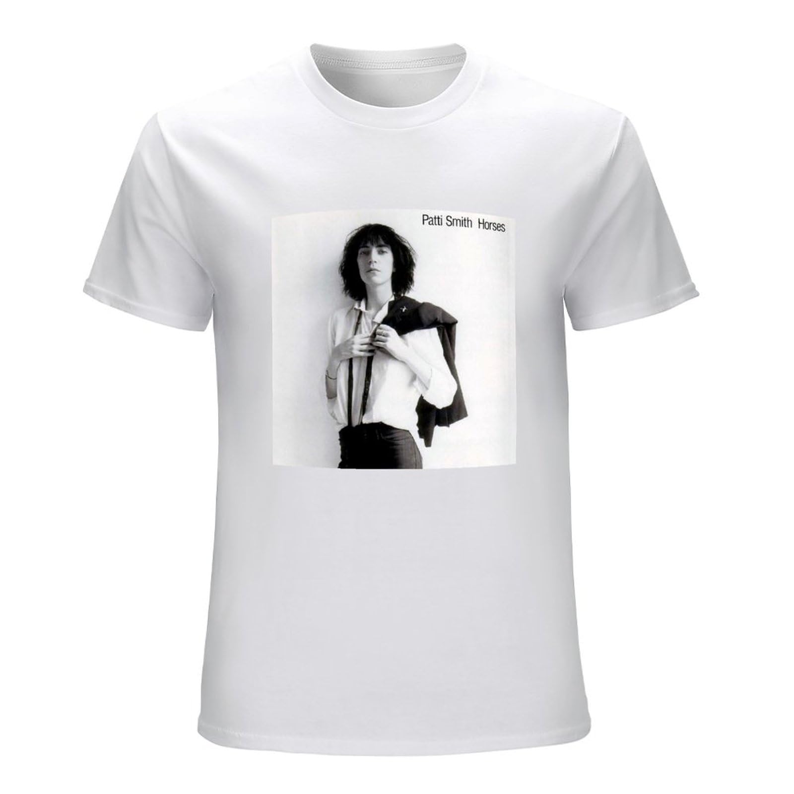 Patti Smith Horses T-Shirt - Because The Night New York City Punk Rock Poet White XL
