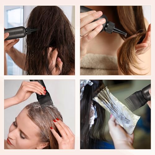 image for Pimoys Hair Oil Applicator Bottles Dye Brush for Women Scalp, Hair Col