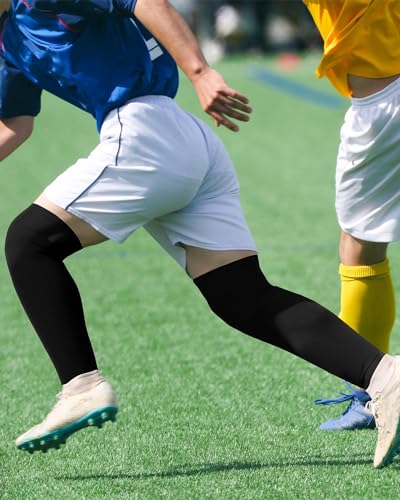 Image of Panitay 2 Pairs Over The Knee Baseball Socks High Football Softball Socks Sport Extra Long for Boys Girls Youth Women Men