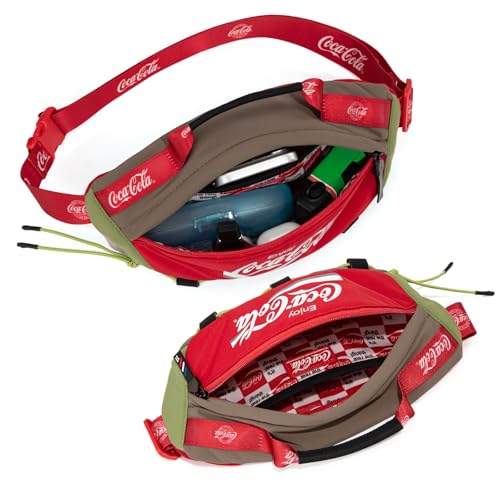 Image of Coca-Cola Fanny Pack, Water Resistant Crossbody Waist Bag with Adjustable Strap