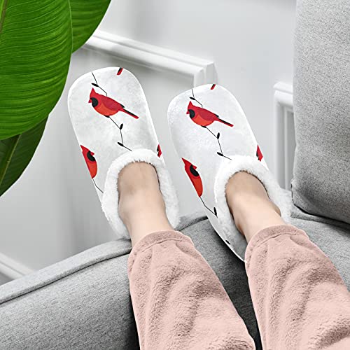 Poeticcity Unisex Fuzzy House Slippers, Warm Fur Lining Shoes, Non-Slip Memory Foam Slippers M-XXL4