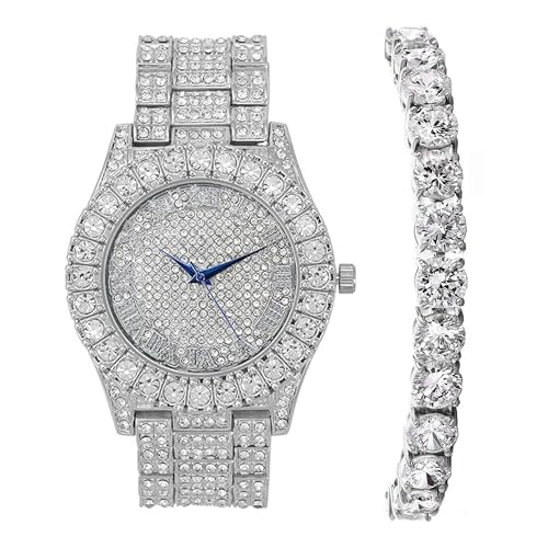 Montre femme chiffres romains Charles Raymond ST10327LA argentée avec cadran coloré 7.5 inches