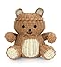 G6 COLLECTION Bear Rattan Storage Basket With Lid Decorative Bin Home Decor Hand Woven Shelf Organizer Cute Handmade Handcrafted Nursery Gift Decoration Animal Wicker Bear (Brown Bear)