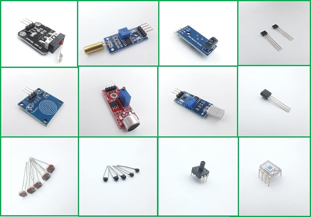 Analog sensors & transducers KIT for multisensorial Electronics and Physics lab Projects (Pack of 10 Kits!)