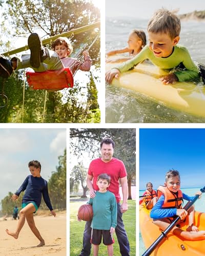 QBK 4T to Youth Neon Shirt Kids UPF 50+ Dry Fit Athletic Long Sleeve T Shirts for Boys and Girls - Image 6