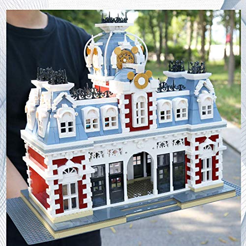 ZJLA Modulares Townhouse Fantasy Kingdom Modellbausteine, 3132 Klemmbausteine Haus Architektur Modellbau, Häuser… – Bild 6