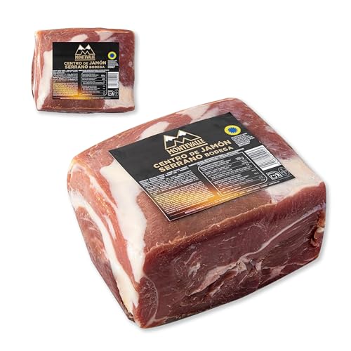 Montevalle Jamón Serrano Deshuesado Gran Reserva 2,5 kg | Curación Tradicional 12 Meses | Maza Española al Vacío | Ideal Corte Cuchillo o Máquina Profesional