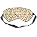 Produktbild Charming Blossom Garden Field Schlafmaske für Herren und Damen, modisch, süße Persönlichkeit, bequem, atmungsaktiv, Lichtblock, Augenmaske für überall Schlaf, verstellbarer Riemen, Augenmaske