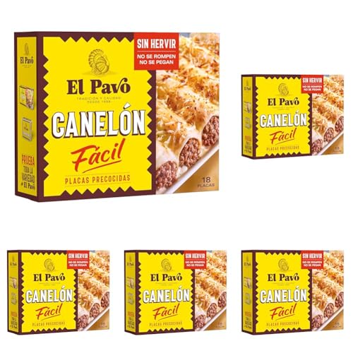 El Pavo · Canelón Instant El Pavo, 18 placas · 125 gramos (Paquete de 5)