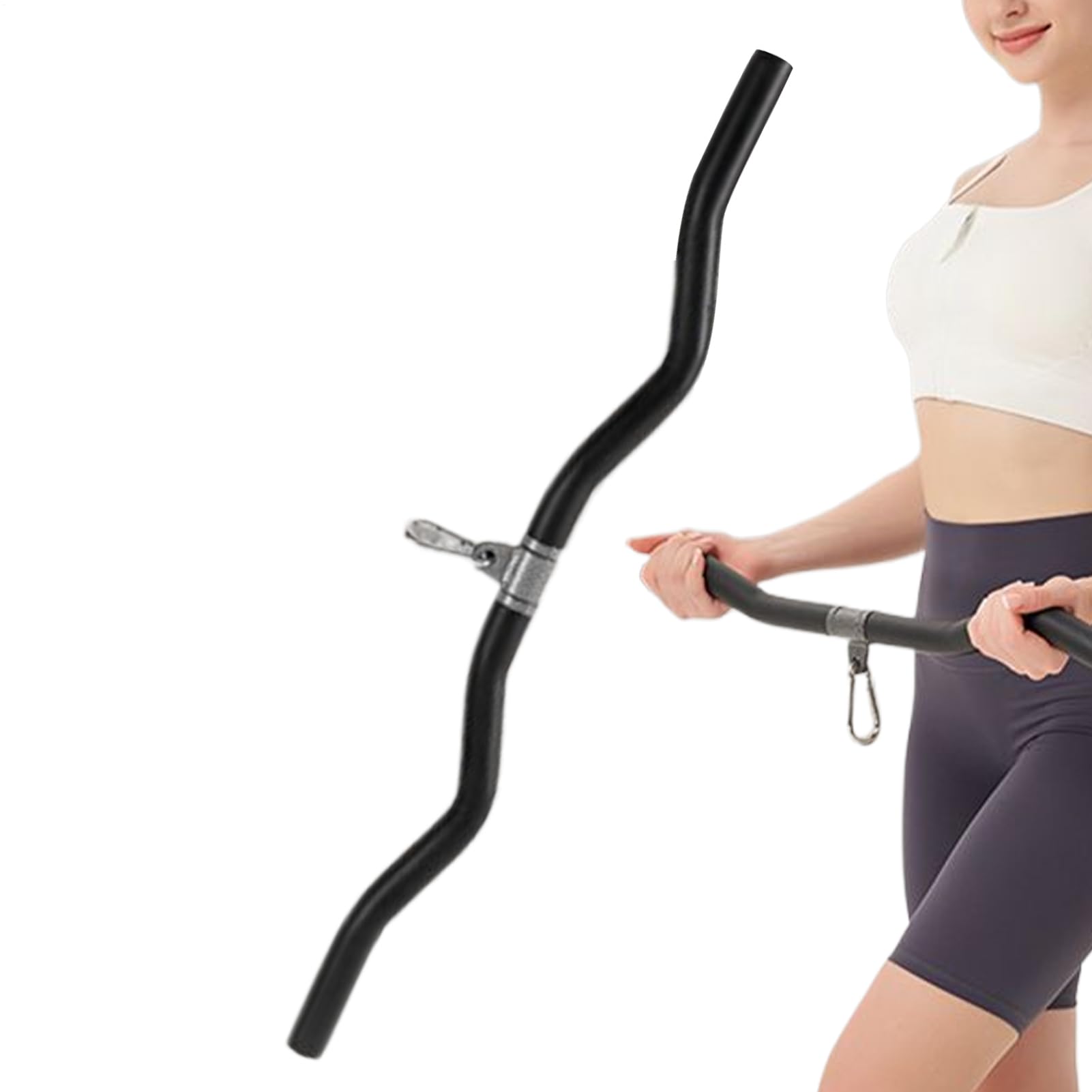 Barre latte | Fixation pour machine à câble | Équipement d'entraînement | robuste avec poignée ergonomique pour les muscles du tronc, l'exercice, le fitness, la maison, le commerce, le studio, la sal