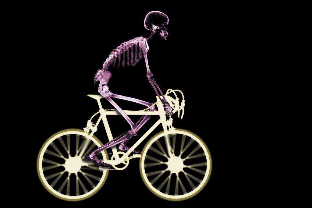 Buy Skeleton Riding Ten Speed Bicycle X Ray Photo Photograph xray xray