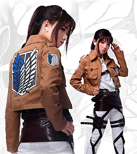 進撃の巨人　公式　ジャケット&amp;マント　女性サイズ Amazon.co.jp: ☆CGcosplay☆ 【女性Mサイズ】 進撃の巨人 アニ