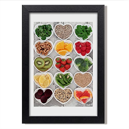 Cadre MDF 20x30 cm Tulup pour photo et affiche moderne thème nourriture saine