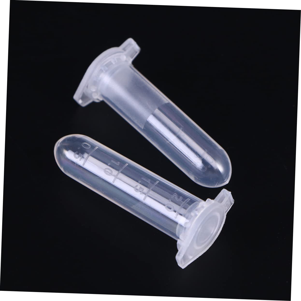 Ciieeo Tubo de Centrífuga 2ml con Tapa Ajustada y Escala Precisa, Base Redonda, Plástico white, 1000 Piezas para Uso en Laboratorio
