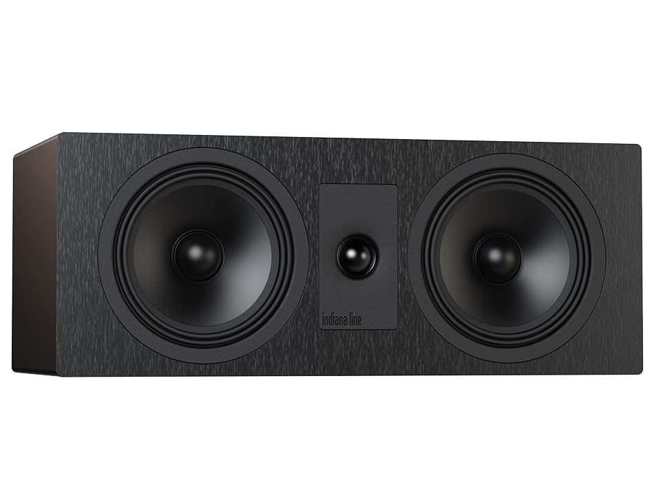 Design acustico a 2 vie Indiana Line TESI 7 diffusore canale centrale - singolo (nero)