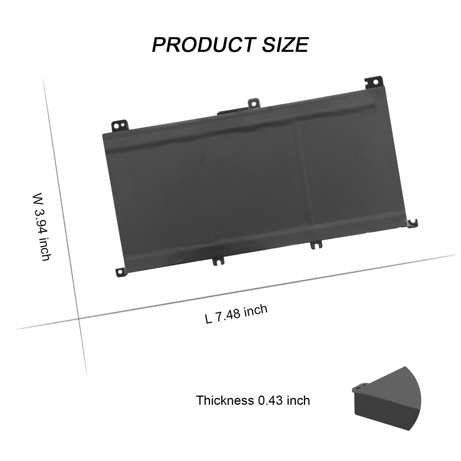 Laptop-Akku Für Dell Inspiron 15 7000/5000 Serie – 11,4V, 74Wh, Ersetzt 357F9, 0GFJ6, 71JF4