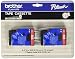 Brother Model TC-11 Red On Clear Tapes, 1/2in. x 25ft, Pack Of 2
