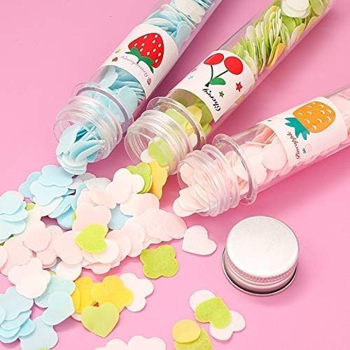 Travel Soft Paper Soap Flower Design Tube Shape Bottle (Assorted/Random Colour)-image-26