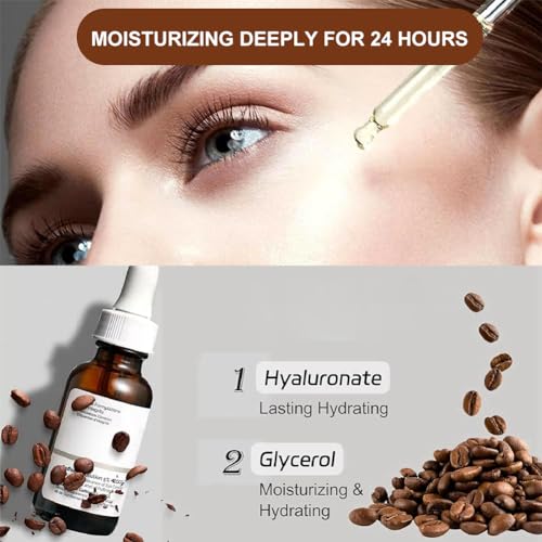 Caffeine Solution 5% + EGCG,Caffeine Eye Serum,Under Eye Cream for Reduce Circles and Puffy Eyes,Caffeine Eye Cream for Anti Aging Wrinkle, Eye Bags Removal,Fade Fine Lines,60ml - Image 7