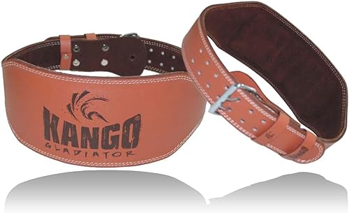 Kango Gladiator Cinturón de levantamiento de pesas de 6 pulgadas de ancho (grande)