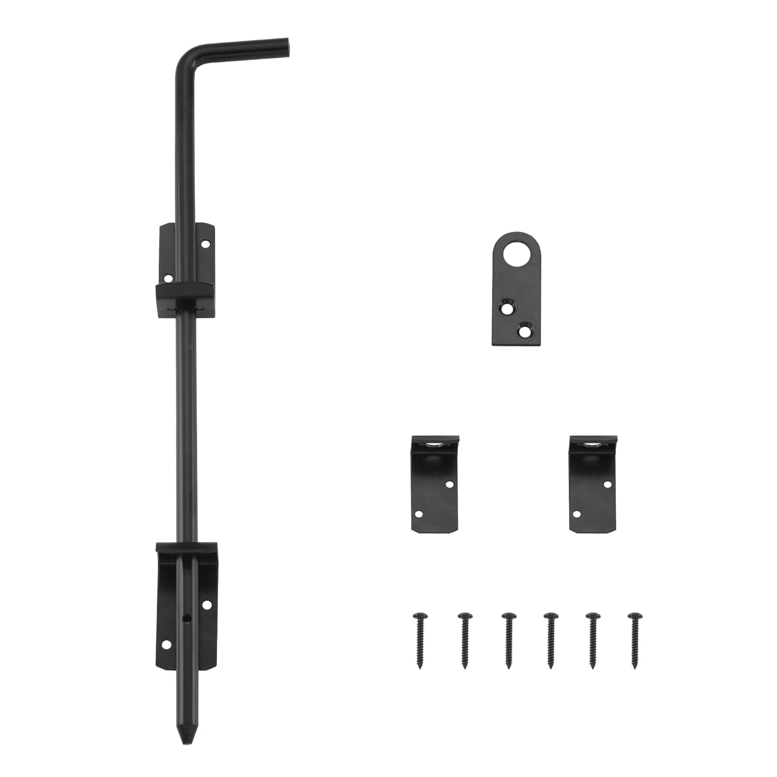 HOME MASTER HARDWARE 18" Cane Bolt, Heavy Duty Gate Drop Rod, Cane