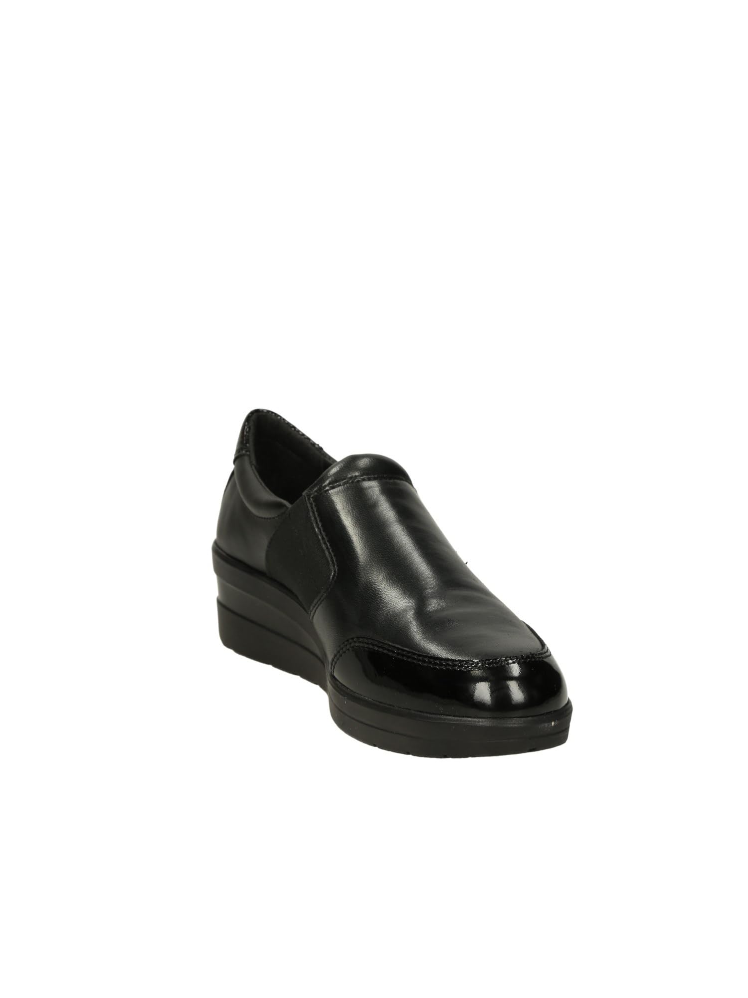 Valleverde Mocassini Donna 36200A in Pelle Nero Modello Casual. Una Calzatura Comoda Adatta per Tutte Le Occasioni. Autunno-Inverno 2022