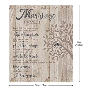 Weddinggiftsforcouples2025bridalshowergiftforbridetobebestbridegiftsforweddingdayuniquenewlywedgiftsforcouplesmarriageprayerthrowblanket60x50inch Urban Country Home Decor Wedding gifts for couples 2025 bridal shower gift for bride to be best bride gifts for wedding day unique newlywed gifts for couples marriage prayer throw blanket 60 x 50 inch urban country home decor