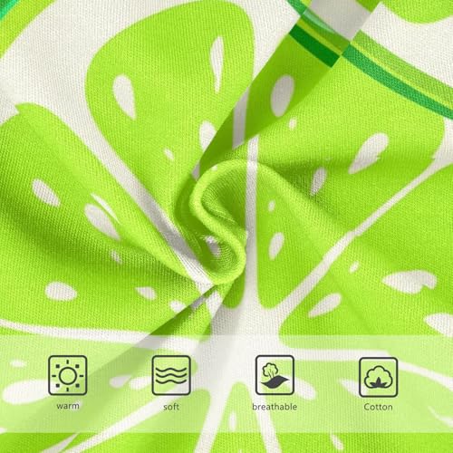 Cotton Girls Underwear Toddler Green Lime Slices Girl Panties Cute Fancy Kids Briefs Undies 2t3