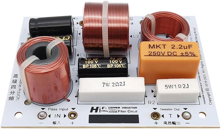 Generic 2X DRPSODAC 3 Way 4 Unit 200W Hi-Fi Audio Speaker Frequency Divider 3rd Order Crossover Filters