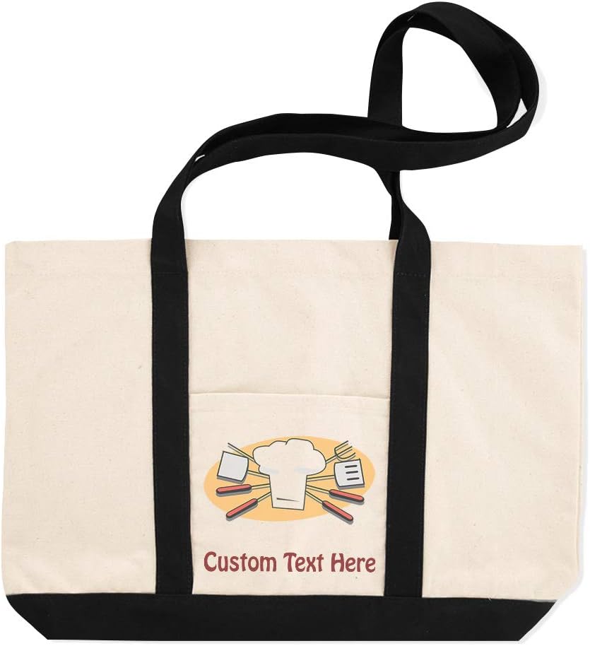 Canvas Shopping Tote Bag Bbq Tools Utensil Image Food Beach Bags for Women