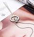 MOLOCH Y Shaped Lariat Necklace Long Tassel Circle Pendant Necklace Set Woman Delicate Jewelry (silver)