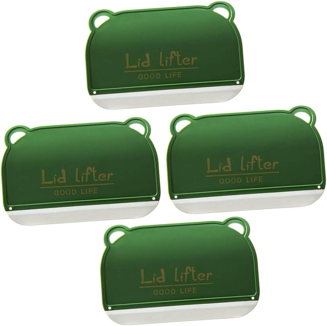 FOMIYES 4pcs Bear Design Glass Scrubbing Tool for Shower and Window Cleaning Easy-Grip Squeegee for Fogged Mirrors and Tiled Surfaces Space-Saving Storage Green