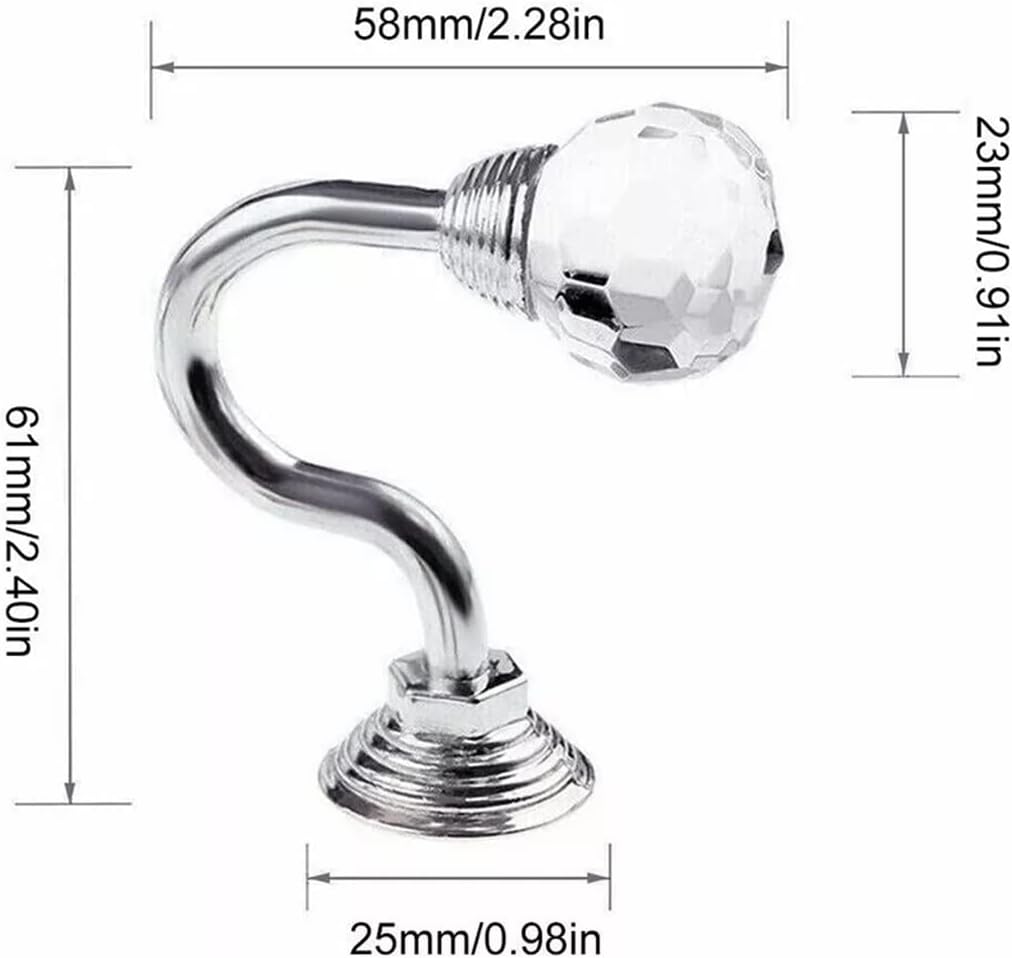 FMURY Curtain Buckle Hanger Wall Tie Back Hook Rack Home Decor Curtain Tie Back Wall Hook