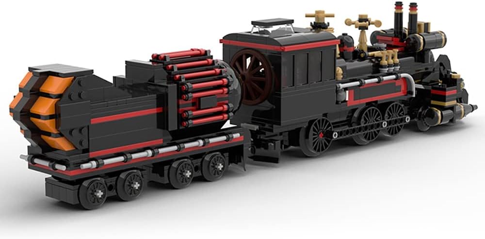 Back to You Future Train Building Block Kit, Doc Brown Time Model, Track Toys for Boys Girls Adult Collection (878 PCS)