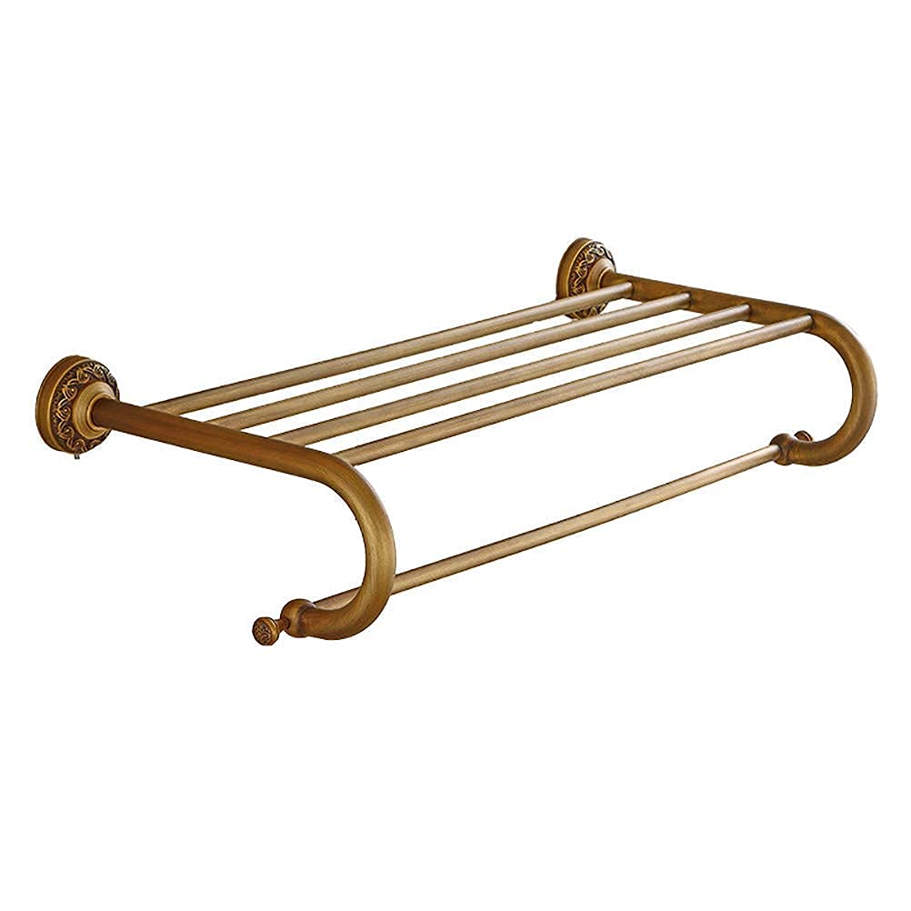 Percha de Baño Dere Europa Retro Tallado Toalla Toalla de Pared Montada en la Pared Toalla de Doble Baño.