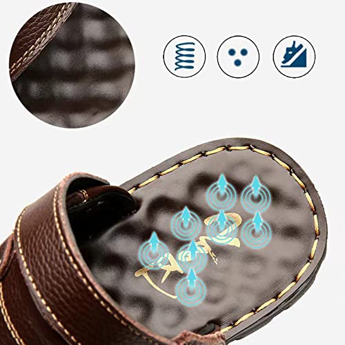 Vkvwiv Mens Slip On Sandals Adjustable Strap Men Sandals Athletic Summer Beach Slipper Slides Shoes Outdoor Hiking Thong Flip #TOP6