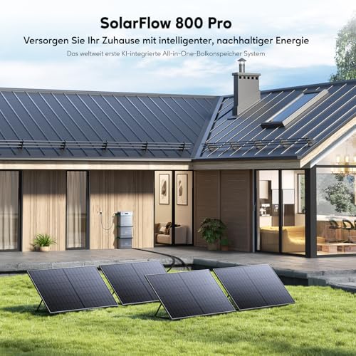 Zendure SolarFlow 800 Pro mit 2640W Solar Eingang Für Zuhause, KI-Energie Management System & 1,92 kWh Akku