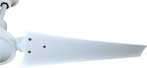 Miniatura 2 de VES Ventilador de techo resistente a la humedad para interiores y exteriores de 60 pulgadas color blanco cuchillas de poli