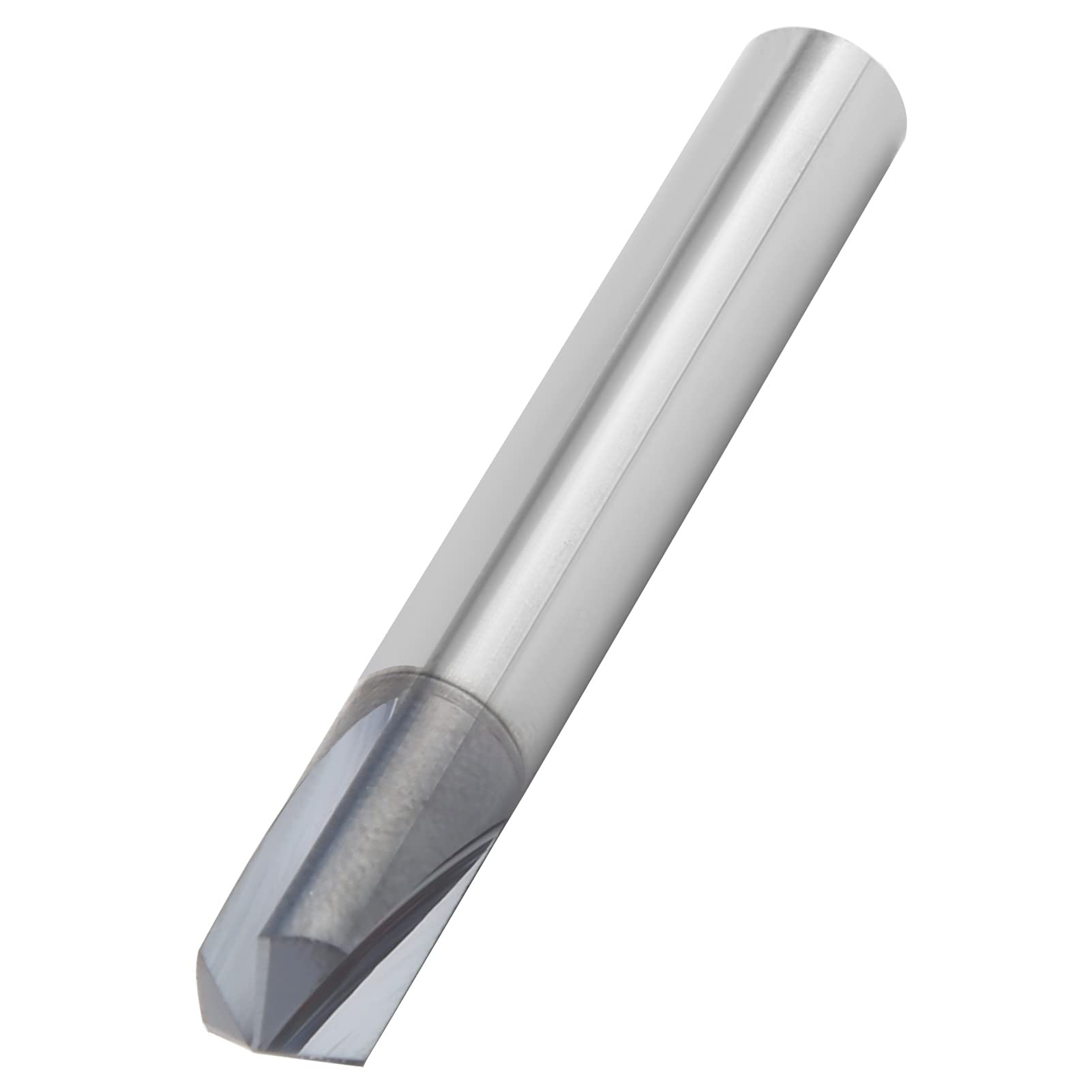 Ejoyous Wiertło z 3 Rowkami do Fazowania ze Stali Wolframowej Frez do Fazowania 120 Stopni 6 Stylów Jednoczęściowa Konstrukcja Frezowania CNC Grawerowanie Aluminium Użytkownicy Miedzi (D8*120°*60L)