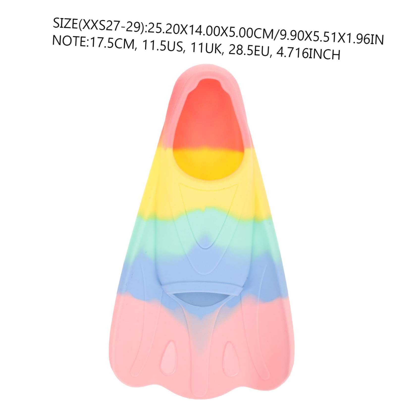 Aletas de Natación Flexibles de para Aletas Cortas Portátiles para Entrenamiento de Buceo y Natación Diseño Ergonómico Forma de Abanico Material y Cómodo