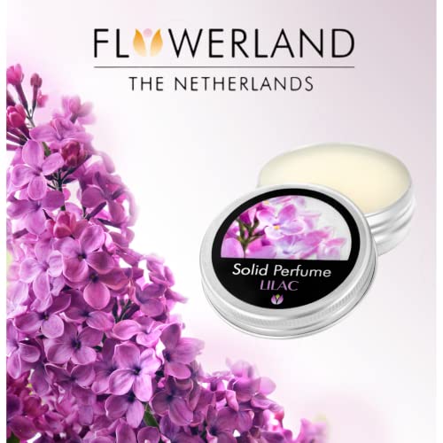 Flowerland Solid Perfume - Portable Pocket Balm Perfume Perfect For Travel Use - Natural Fragrance Parfum For Men And Women - Natural & Vegan - Lilac (30Ml) #TOP3